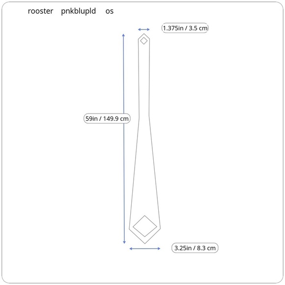 ROOSTER Men’s 100% Silk Tie in Raspberry Royal - Picture 5 of 5